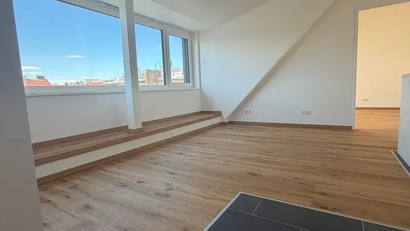Erstbezug: City-Penthouse Dachgeschosswohnung mit 12 m² Balkon und Blick über Wien